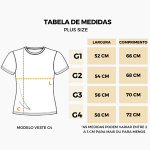 Blusa Feminina T-Shirt Plus Size Manga Curta 100% Algodão Malha Premium