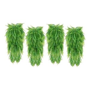 Planta Artificial Samambaia Verde Pendente Real Toque 2 Unid