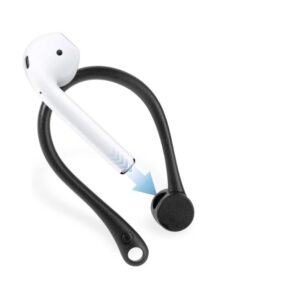 Kit 2 Pares Suporte Antiqueda para Fones de Ouvido Gancho Fone Sem Fio de Orelha Silicone
