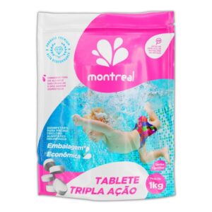 Kit 5 Pastilhas Tabletes Cloro 200g Tripla Ação P/ Piscina – Montreal