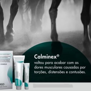 Calminex 30g Pomada Anti Inflamatória para Dores e Contusões para Animais MSD