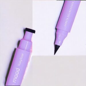 CANETA DELINEADORA 2X1 MOOD PONTA FINA CARIMBO PRETO ALTA PIGMENTAÇÃO RESISTENTE A ÁGUA HB519