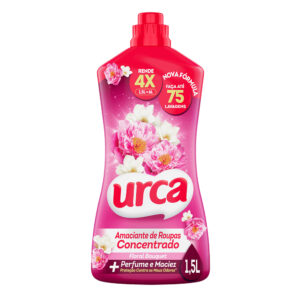 Kit amaciantes concentrado Urca – Brisa 1,5L + Floral 1,5L + Paixão Sedutora 1,5L + Ternura 1,5L