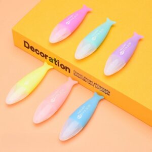 Kit com 6 Canetas Mini Marca Texto fofos /marcador de destaque/canetas coloridas/Marcadores