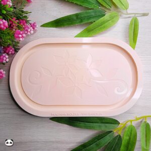 Molde de Silicone para Resina Mini Bandeja Floral