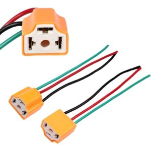 Soquete Conector Fio Plug Lâmpada Farol H4 H5 Cerâmica, Não derrete