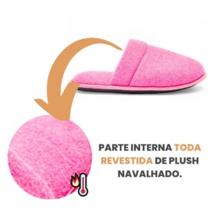Pantufa Tradicional Masculino e Feminino Chinelo de Quarto Antiderrapante