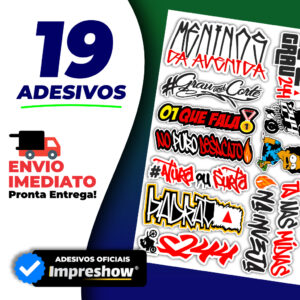 Adesivos Mandrake Minas 244 para Bike cartela Carro Moto Capacete impreshow M28