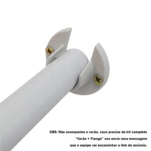 Suporte de Parede Roseta Flange para Varões de Cortina 19MM – Várias Cores (Par)