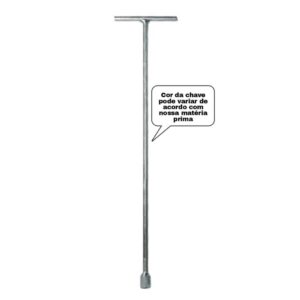 Chave T 10mm Cabo Estendido 62cm Para Limpeza do Agitador Maquina Lavar Roupas