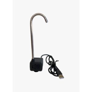 Fonte Bebedouro BIVOLT Preto + Comedouro Preto 600ml