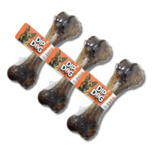 KIT 3 PETISCO OSSO FÊMUR SUÍNO DESIDRATADO NATURAL PET CÃO PARA CACHORRO MORDEDOR OSSO DE PORCO