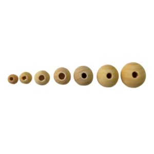 Kit 500 Miçanga Pérola Conta de Madeira 8 10 ou 12mm Artesanato Terço