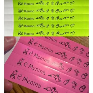 Kit 100 Pulseiras De Identificação P/ Festas E Eventos 15 anos Chá Casamento