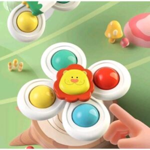 Spinner Brinquedo Giratório De Ventosa Para Banho De Bebê Mão De Animal Crianças Brinquedos