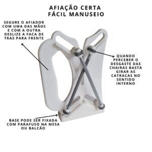 AFIADOR DE FACA AMOLADOR FACA PROFISSIONAL PORTÁTIL SUPER PRATICO
