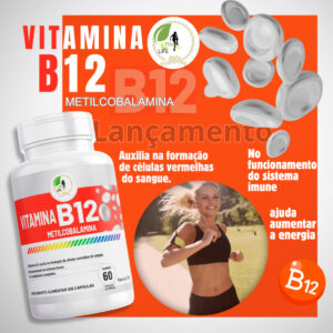 Vitamina B12 Metilcobalamina Fits Life – 60 cápsulas