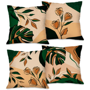 KIT COM 4 CAPAS PARA ALMOFADAS DECORATIVAS DCORALA.