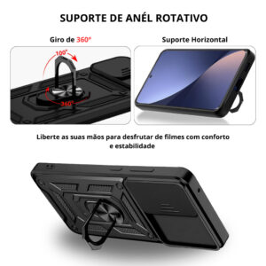 Capa Capinha Armor Ring Militar Anti-Impacto Para Galaxy S24+ Plus – Protetora