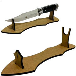 kit com 3 Suportes de Facas Artesanais Display Expositor De Facas Luxo Madeira Mdf 6mm Top