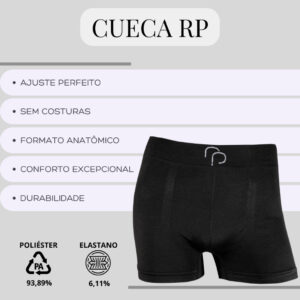 Kit 6 Cueca Box Boxer RP Altomax Microfibra com Elastano Masculinha Sem Costura Sortidas Premium