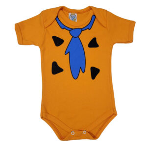 Body bebê Fred Flintstones / Temático / Mesversário e Personalizado