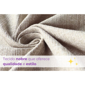 Kit 4 Capas De Almofadas 45×45 Bege Linho Delux Decoração Sala Sofá