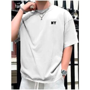 Camiseta Masculina Feminina Básica Algodão Camisa Costura Reforçada Unissex NY Escudo