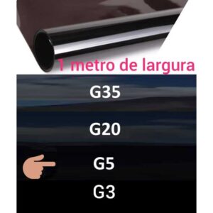 Insulfilme G3, G5 ,G20, G35, 15 Metros x 1 metro de largura, Carros, Janelas, Vidros e Outros.