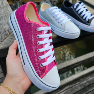 Tênis Feminino Todo em Glitter All Casual Urbano em Promoção