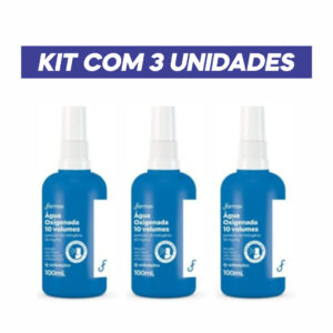 ÁGUA OXIGENADA SPRAY 10 VOLUMES FARMAX – KIT COM 3 UNIDADES