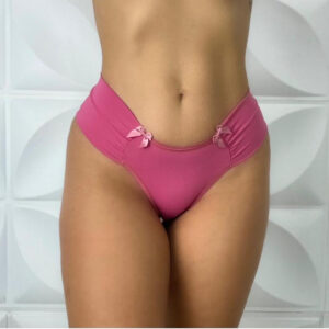Kit 5 Calcinha Pala Larga Fio Duplo Microfibra Lingerie Oi