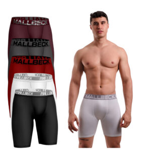 Kit 5 Cueca Ciclista Térmica Long Leg Short Masculino Adulto