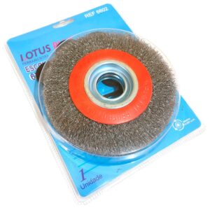Escova De Aço Circular Ondulado Moto Esmeril 6×1 Polegadas LOTUS