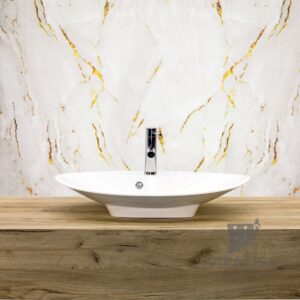 Papel de Parede Premium Rolo 5 Metros Autoadesivo Mármore Texturizado 5m x 45cm