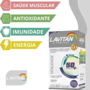 Kit 2 Unidades Lavitan Vitalidade Cimed 50+ C/60 Cápsulas