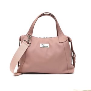 Bolsa Feminina Média Couro Legítimo Alça De Mão Em Couro