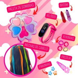 Kit De Maquiagem Infantil Completa Mochila Unicórnio