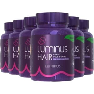 3x NOVO Luminus Hair (Cabelo, Pele e Unha) com Ácido Hialurônico ORIGINAL
