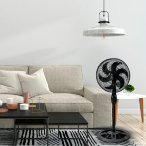 Ventilador C/ Pedestal Coluna Barato Forte Silencioso Dormir 6 Pas 75w