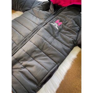 Jaqueta Infantil Puffer Forro de Fibra Outono – Inverno Minnie Menina – Blusa de frio menina
