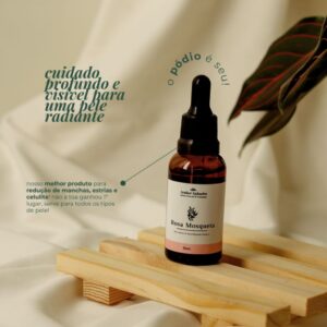 Óleo Vegetal Rosa Mosqueta 100% Puro Anti Estrias Celulites Clareador Manchas Pele