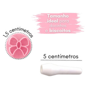 Kit Carimbo Para Doces Essenciais Coração Estrela Laço