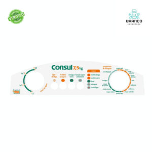 Adesivo Lavadora Consul Maré Super 7,5Kg CWL75 e 10 kg CWL10B – para maquina de lavar