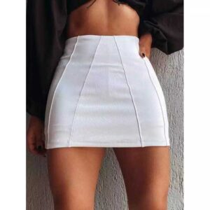 Short Saia Feminino Bengaline Poliamida Premium Moda Verao Promoção