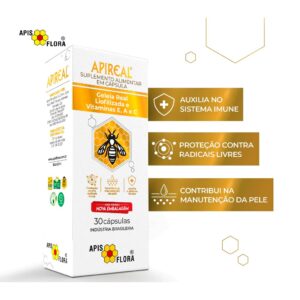 Geleia Real Liofilizada Apireal 30 cápsulas – Apis Flora