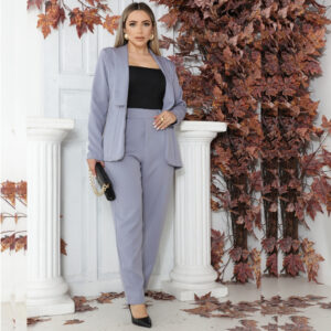 Conjunto Blazer e calça alca em Alfaiataria Feminino social casual trabalho secretaria