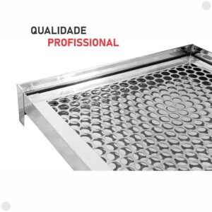 Escorredor De Copos Bar Lanchonete Em Inox 50x40cm