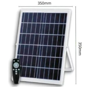 Refletor Solar Super LED 500w Recarregável c/ Placa Solar A Prova Dágua