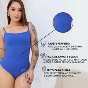 KIT 3 BODY ALCINHA FEMININO ANARRUGA ATOALHADO CANELADO ALÇA FINA